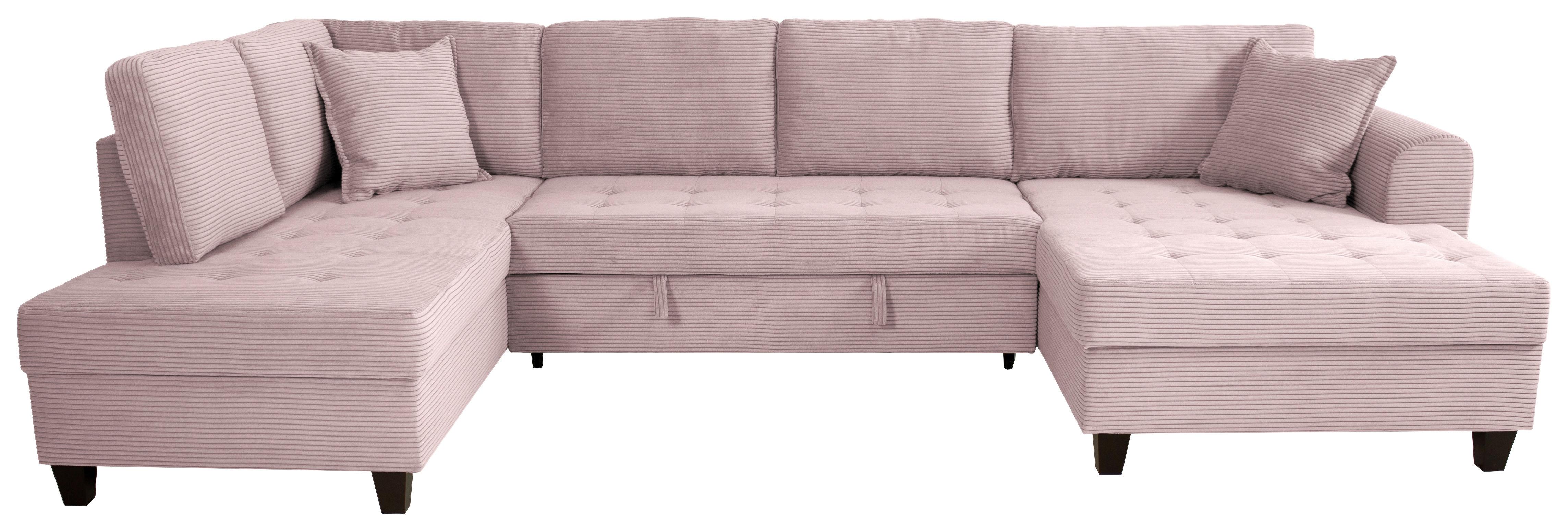 Canapea modulara MORITZ - roz, Trend, textil (178/324/155cm) - Modern Living