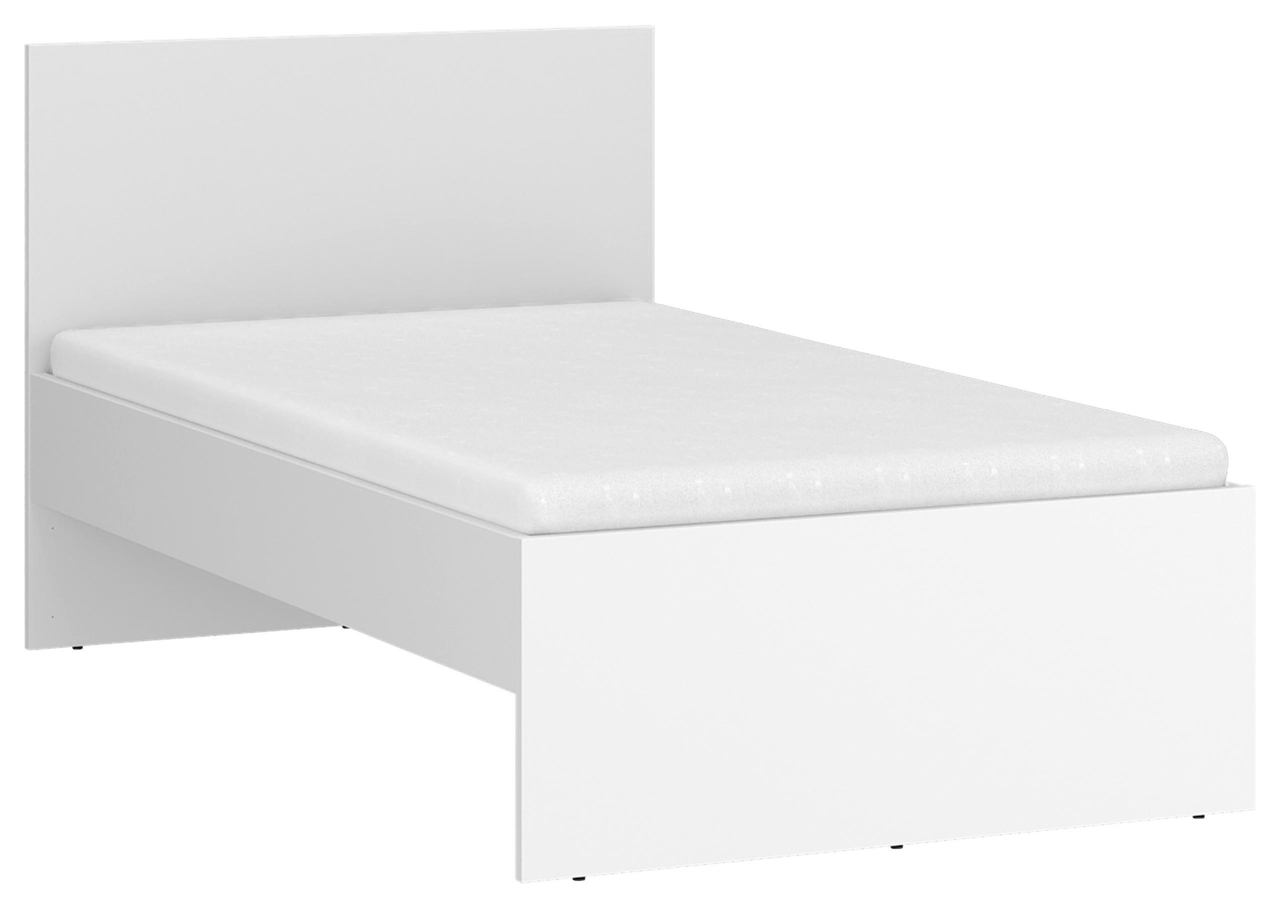 Krevet Marlow - bijela, Moderno, drvni materijal/plastika (90/200cm) - Modern Living