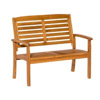 Gartenbank Paraiba aus Akazie Natur - Akaziefarben, ROMANTIK / LANDHAUS, Holz (110/92/62cm) - Gardenson