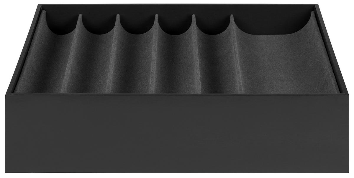 Schmuckbox Unit - S in Grau - Grau, KONVENTIONELL, Holzwerkstoff/Textil (43/34/10,5cm) - Premium Living