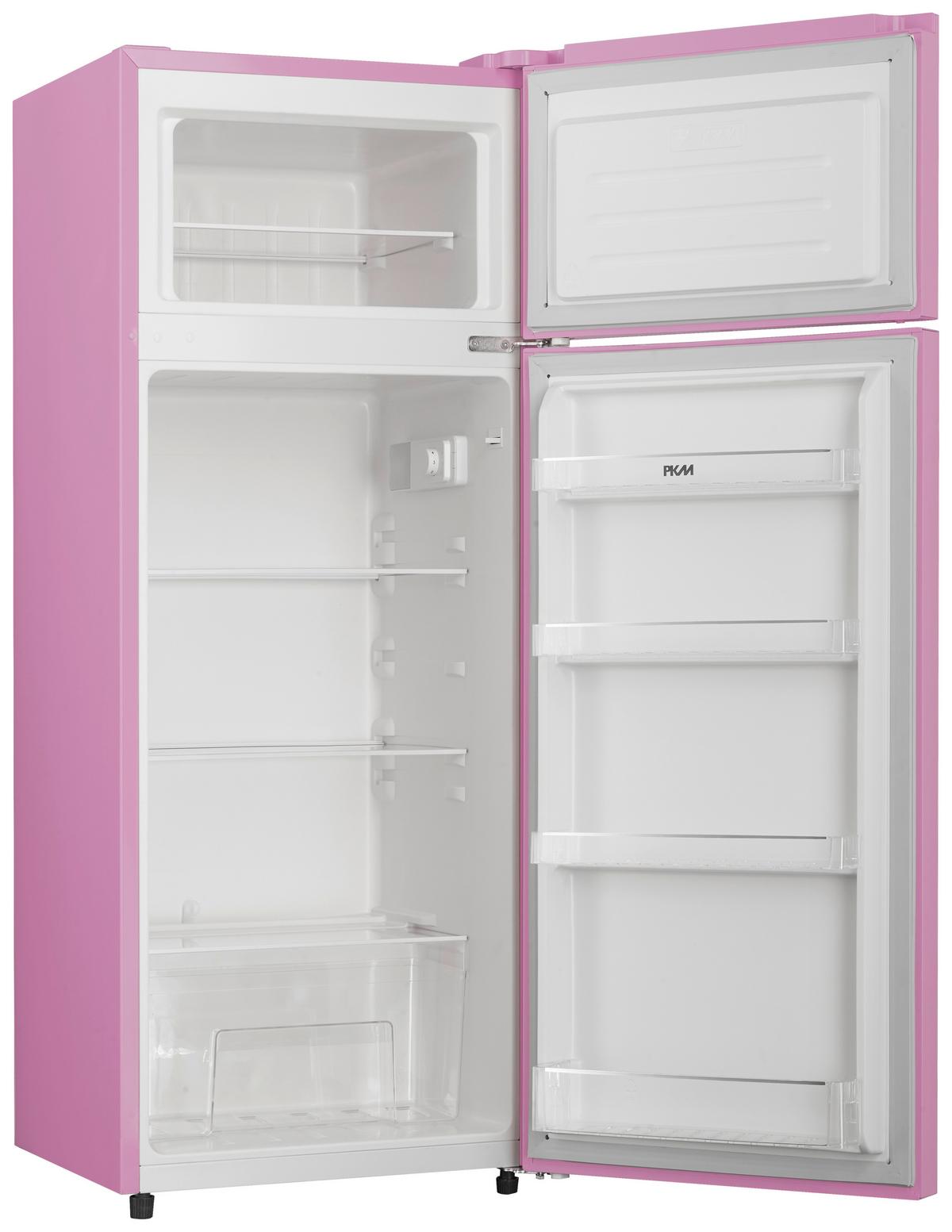 Kühl-Gefrier-Kombination GK210-2 SP in Pink - Pink, Trend, Kunststoff/Metall (54/143/54,5cm) - PKM