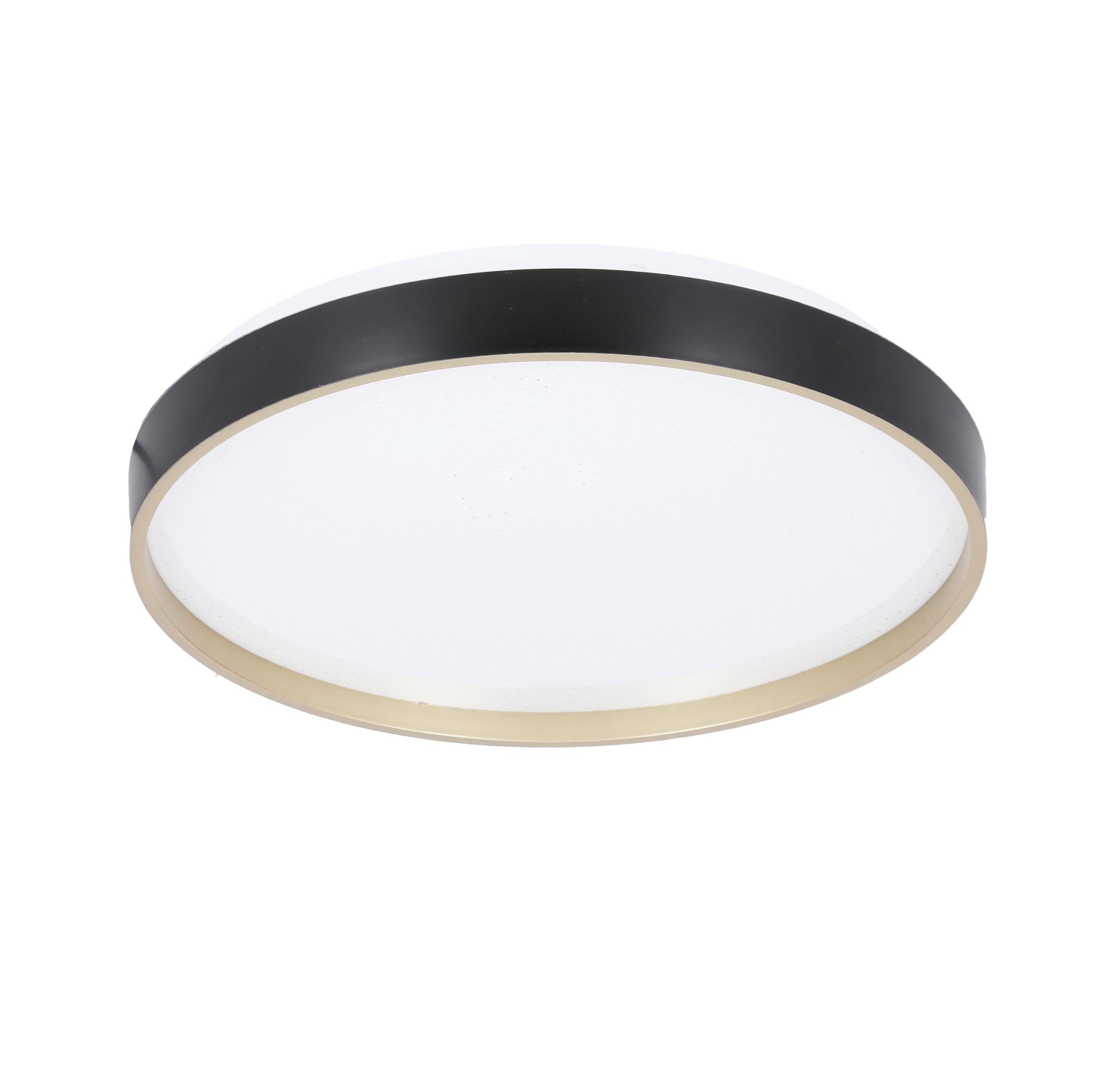 Led Stropna Svjetiljka Florida - bijela/zlatne boje, Konvencionalno, metal/plastika (33/33/6cm)