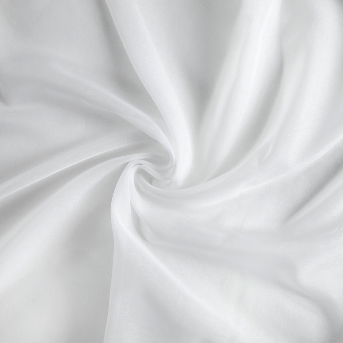 Kombivorhang Leo in Transparent, 2 Stk. - Weiß, KONVENTIONELL, Textil (140/255cm) - Premium Living