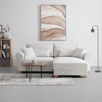 Wohnlandschaft Angelo Beige - Beige, MODERN, Holz/Holzwerkstoff (255/92/185cm) - Mömax