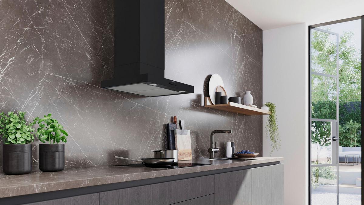 Dunstabzugshaube LC65BCC60 Schwarz - Schwarz, MODERN, Metall (59,8/80,3-94,3/50cm) - Siemens