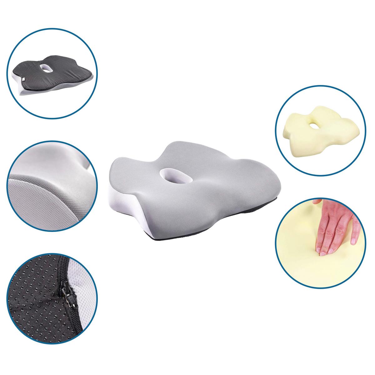 Sedežna Blazina Medisit W, Bela - Basics, tekstil (44/10/39cm) - MID.YOU