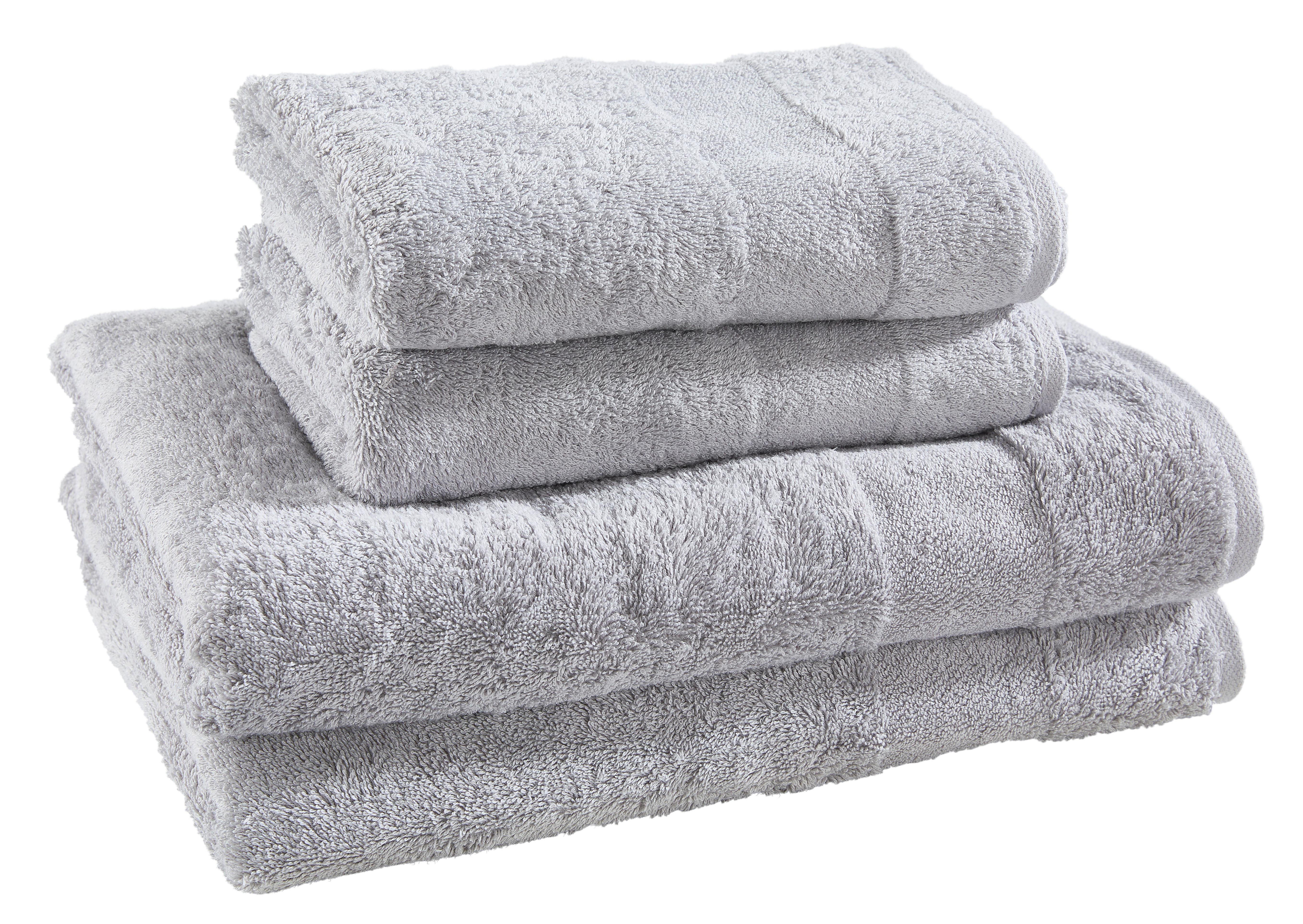 ZESTAW RĘCZNIKÓW FROTTE VILLEROY & BOCH 4SZT - szary, Basics, tkanina - Villeroy & Boch