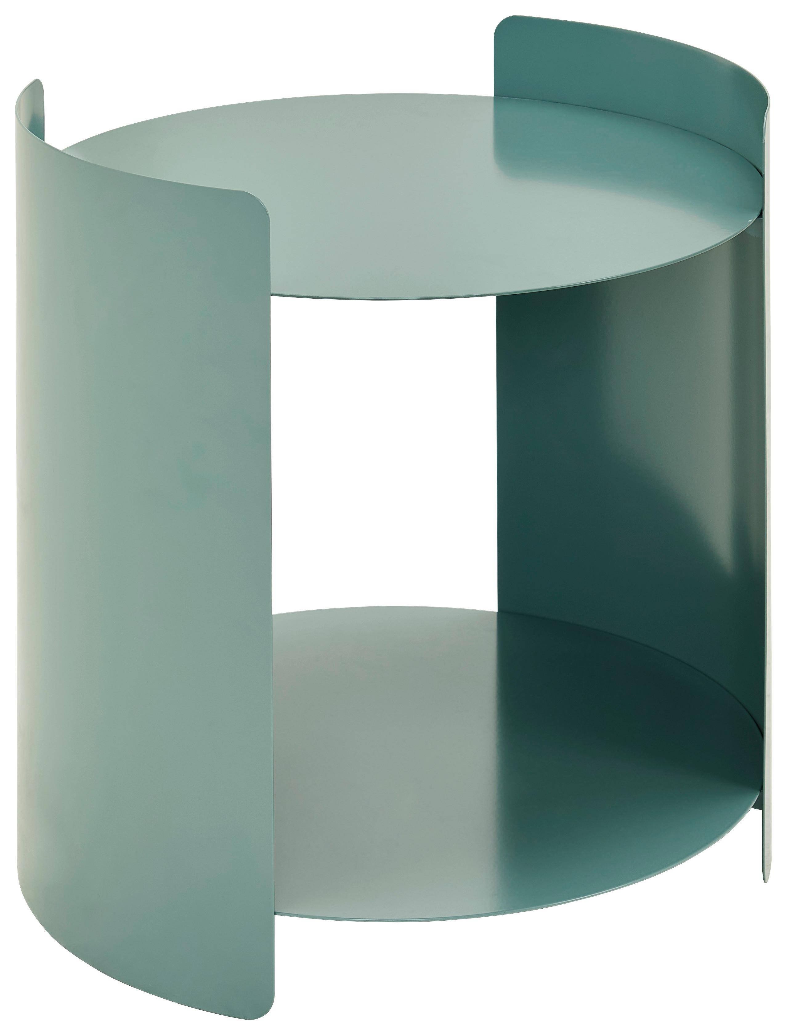 STOLIK BOCZNY GUY - zielony, Design, metal (40/40/40cm) - Xora