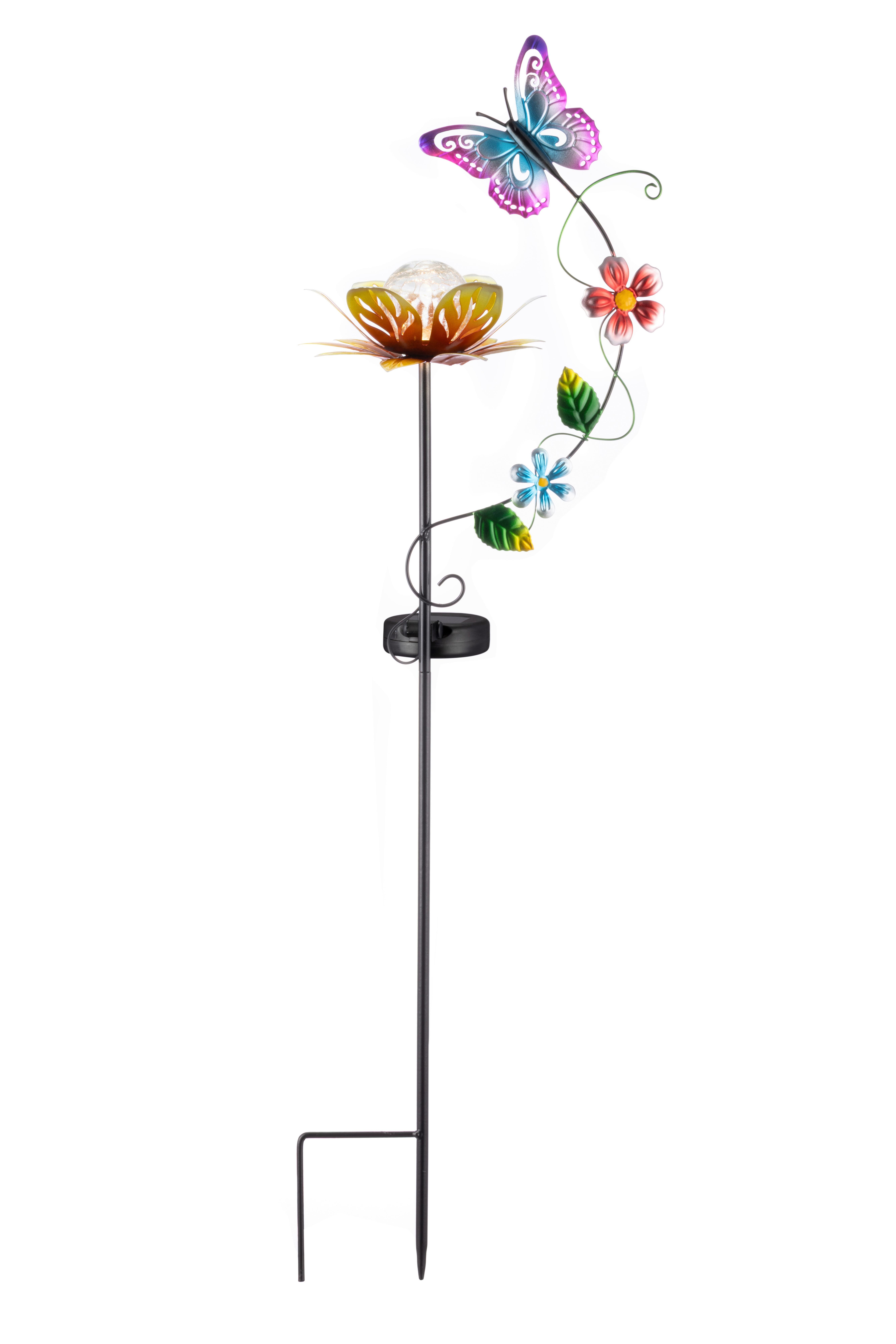 LAMPA SOLARNA ANEMONE - przejrzysty, Lifestyle, tworzywo sztuczne/metal (21,5/82/15,2cm) - Ambia Garden