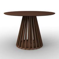 Esstisch Ennio Walnuss MDF L/B/H ca. 120/120/75 cm rund - Walnussfarben, MODERN, Holz/Holzwerkstoff (120/75cm) - Bessagi Home