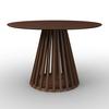 MATBORD ENNIO - valnötsfärgad, Modern, metall/trämaterial (120/75cm) - Bessagi Home