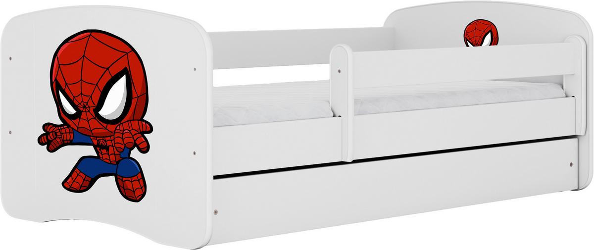 Otroška Postelja Babydreams, Bela, 80x160cm - bela/barve breze, Moderno, tekstil/leseni material (80/160cm) - MID.YOU