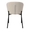 STOL ZOEY - beige/svart, Modern, metall/trä (48/79/61cm) - Bessagi Home