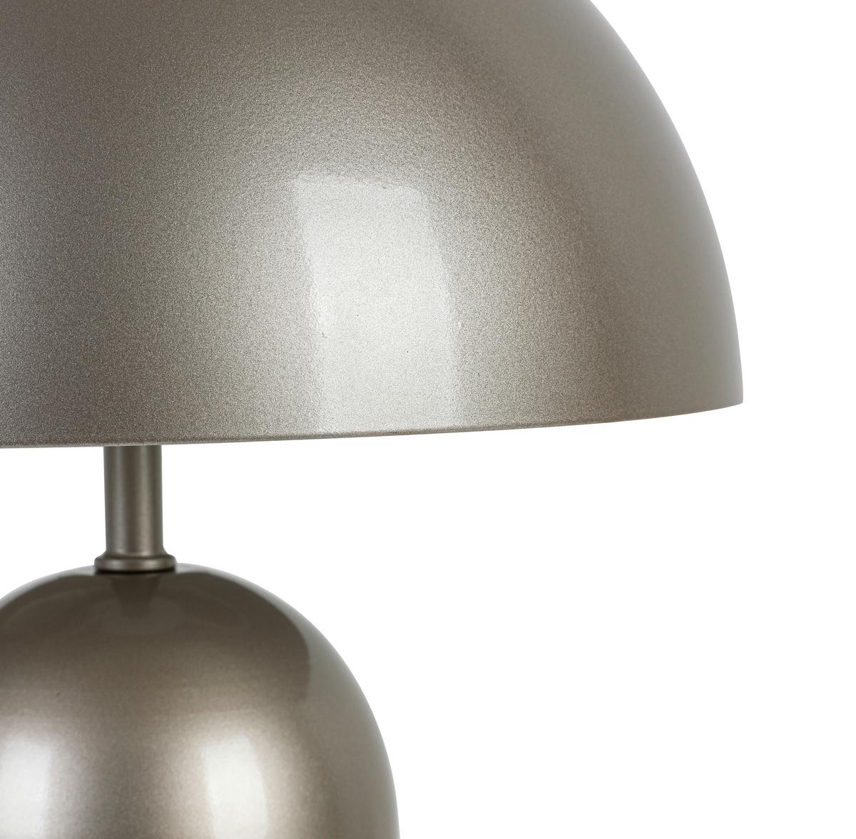 Tischleuchte Cesar Champagnerfarben max. 25 Watt - Champagner, MODERN, Kunststoff/Metall (23/23/30cm) - Mömax