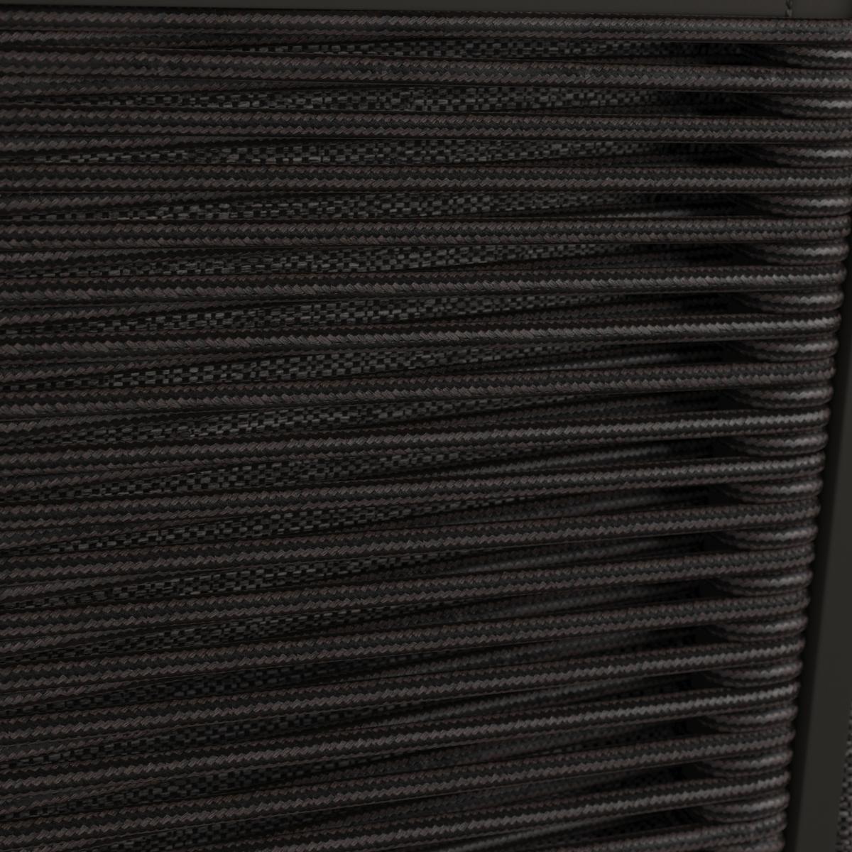 FOTEL OGRODOWY GIRONA - antracytowy/czarny, Design, metal/tkanina (83/76/83cm) - Amatio