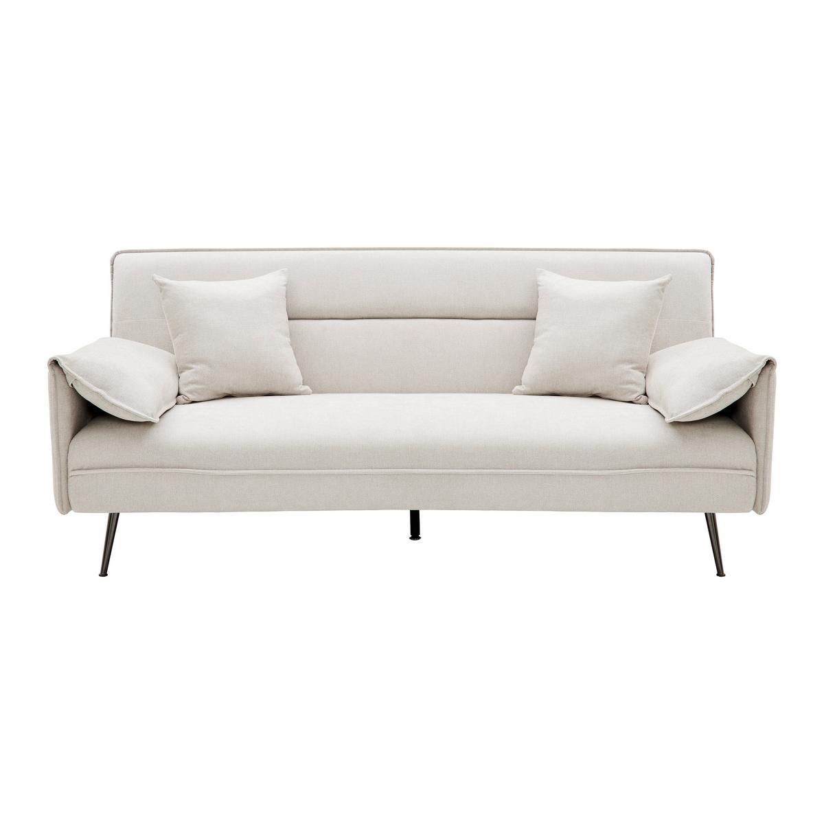 Canapea extensibila LANA - bej, Modern, lemn/textil (193/117/25,5cm) - Bessagi Home