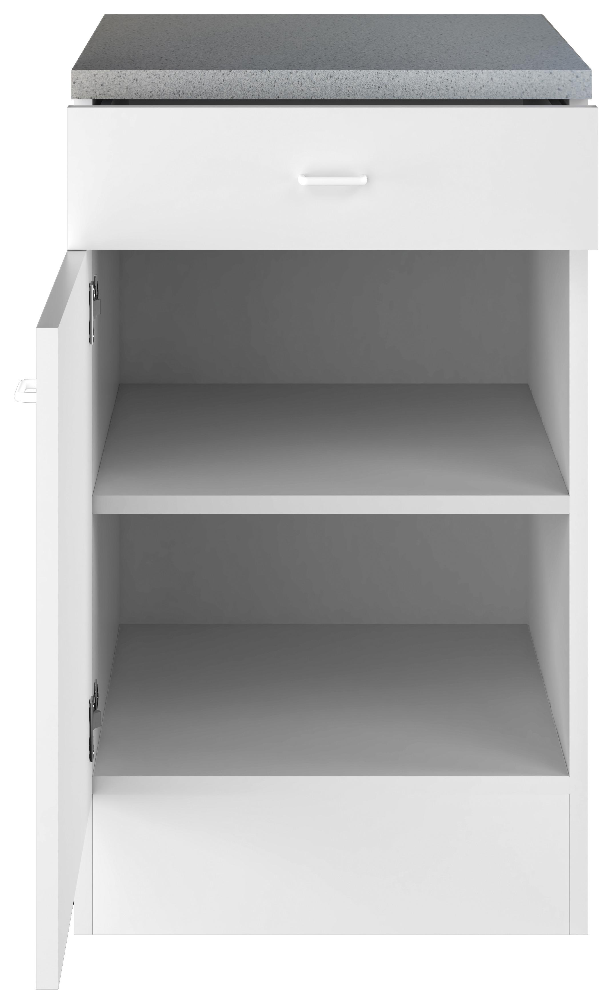 Kuhinjski Donji Element Speed Us 50-50 W - bijela/svijetlo siva, Konvencionalno, drvni materijal/plastika (50/85/50cm) - Based