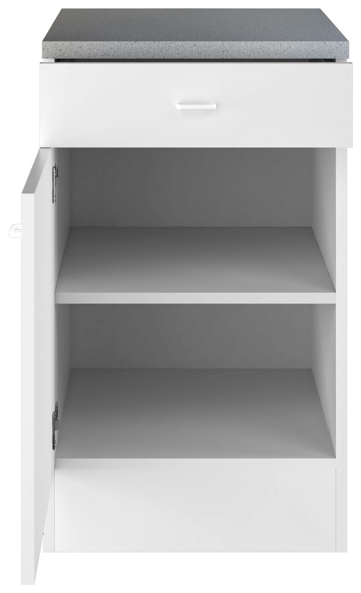 CORP INFERIOR DE BUCĂTĂRIE SPEED  US 50-50 W - gri deschis/alb, Konventionell, material pe bază de lemn (50/85/50cm)