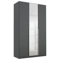 DULAP USI ROTATIVE ALABAMA - argintiu/gri, Modern, material pe bază de lemn (136/229/54cm) - Modern Living