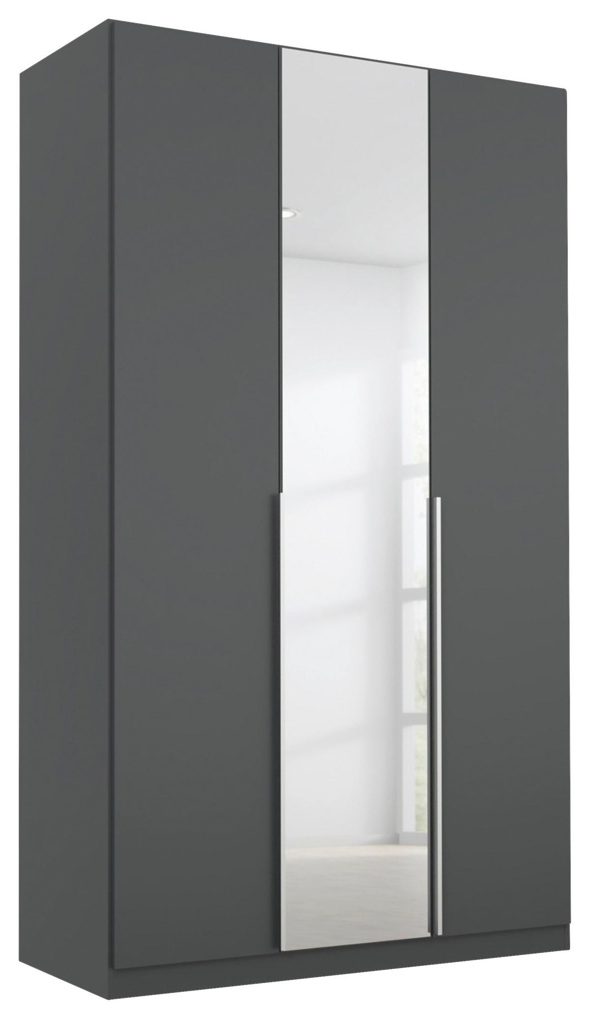 DULAP USI ROTATIVE ALABAMA - argintiu/gri, Modern, material pe bază de lemn (136/229/54cm) - Modern Living