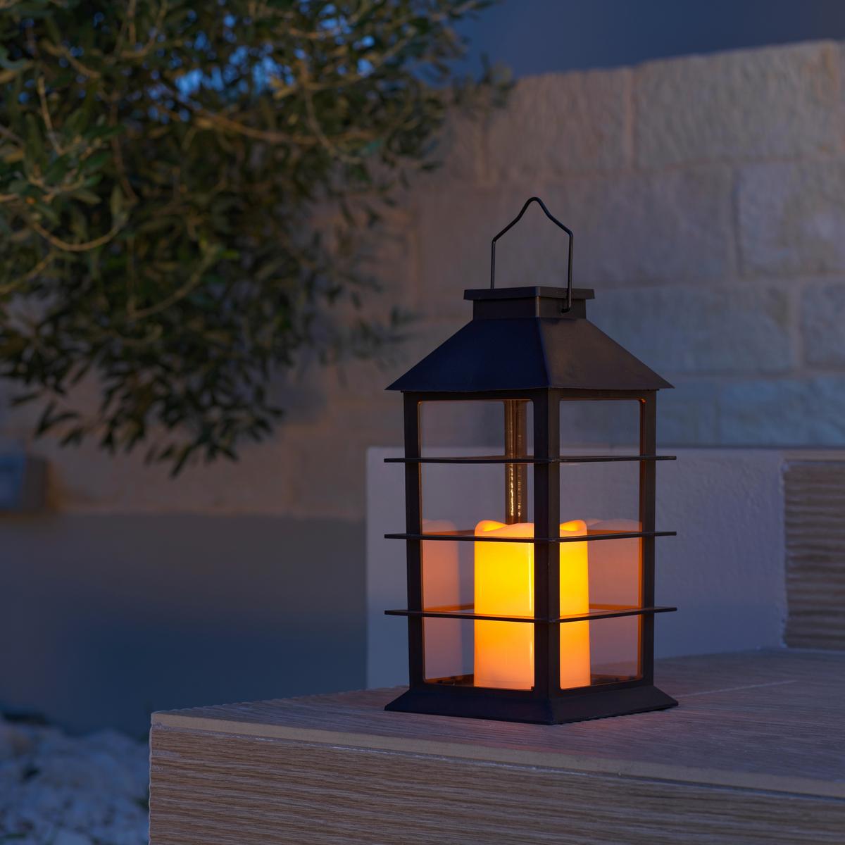 Solarleuchte Julika in Schwarz - Schwarz, Modern, Kunststoff (14/14/34cm) - Modern Living