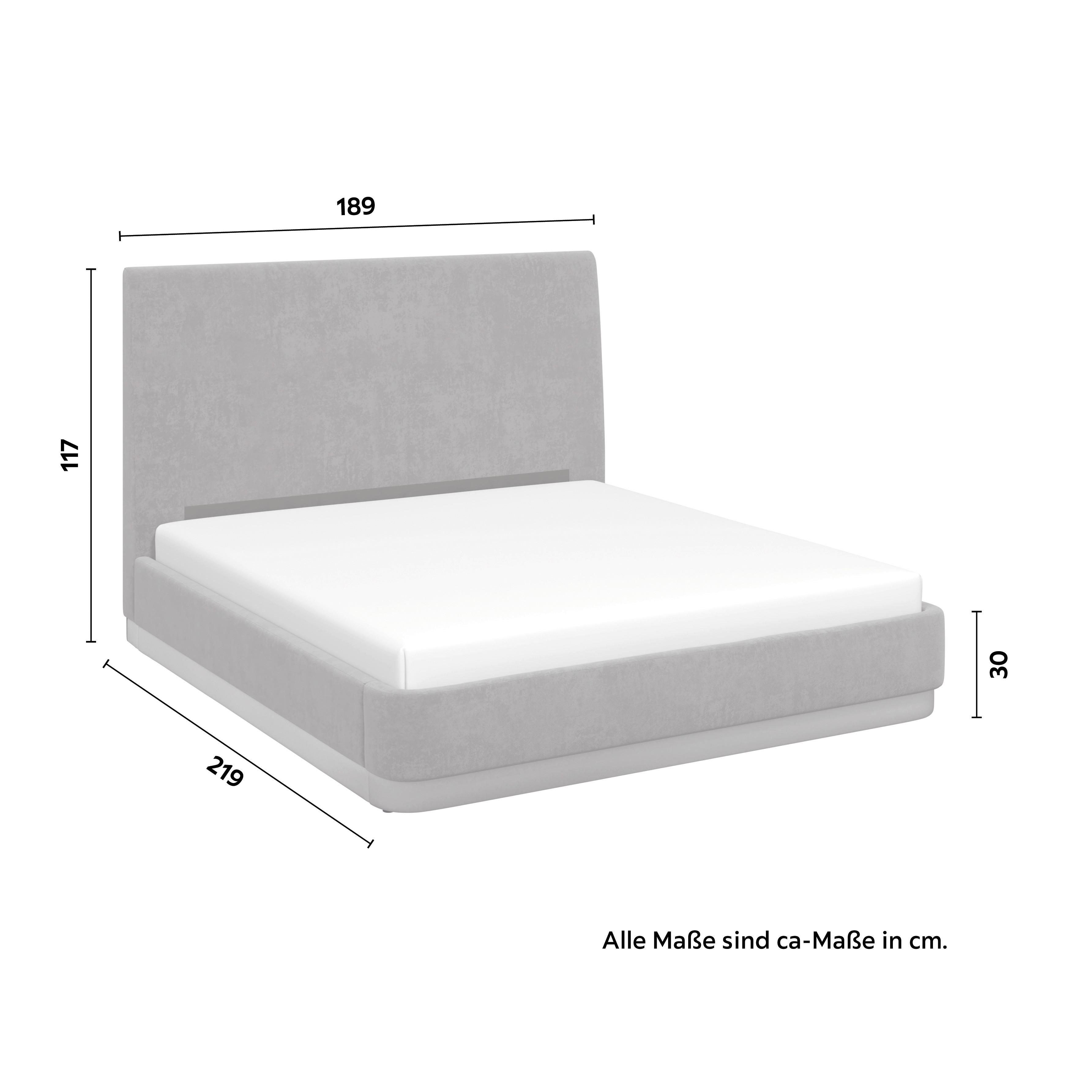STOPPAD SÄNG JOSEF - svart/mörkbrun, Modern, metall/trä (180/200cm) - Bessagi Home