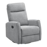 Relaxsessel Melinda Grau - Schwarz/Grau, KONVENTIONELL, Holz/Kunststoff (76/103/96cm) - Mömax