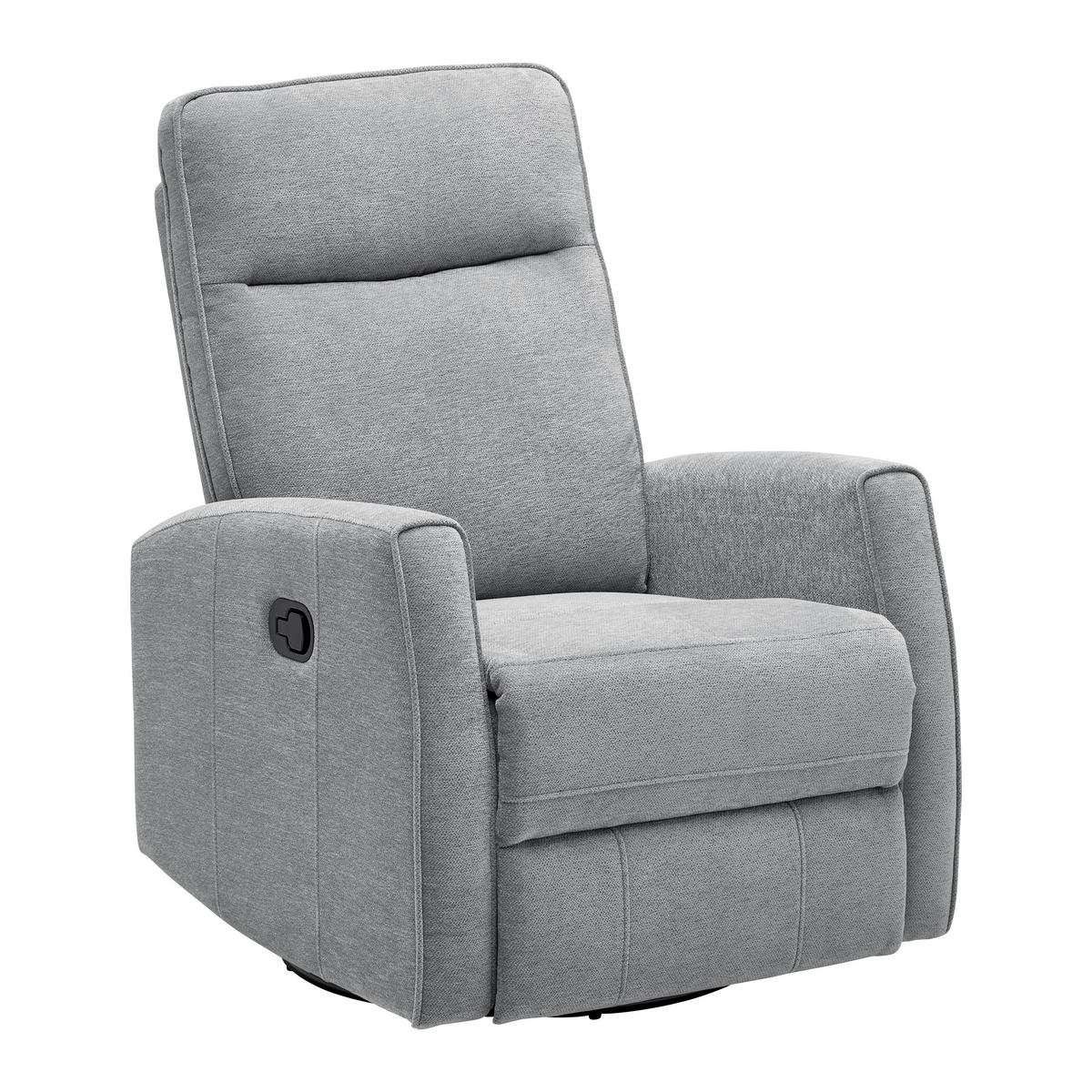 Relaxsessel Melinda Grau - Schwarz/Grau, KONVENTIONELL, Holz/Kunststoff (76/103/96cm) - Mömax