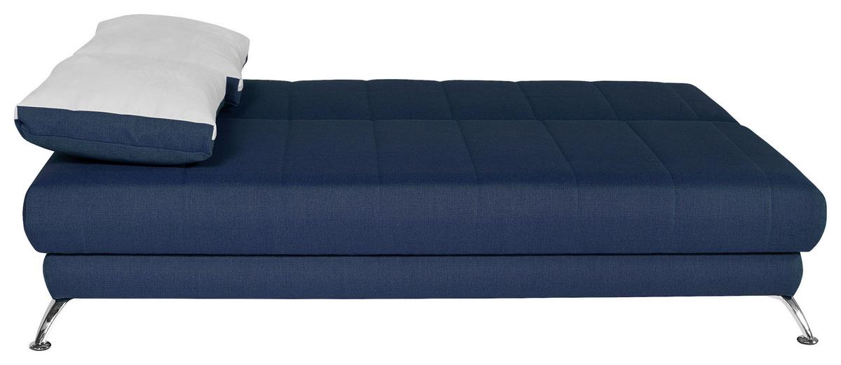 Zofa S Posteljno Funkcijo Sevilla, Temno Modra / Bež - srebrne barve/bež, Moderno, tekstil/les (200/100/75cm) - Top ponudba
