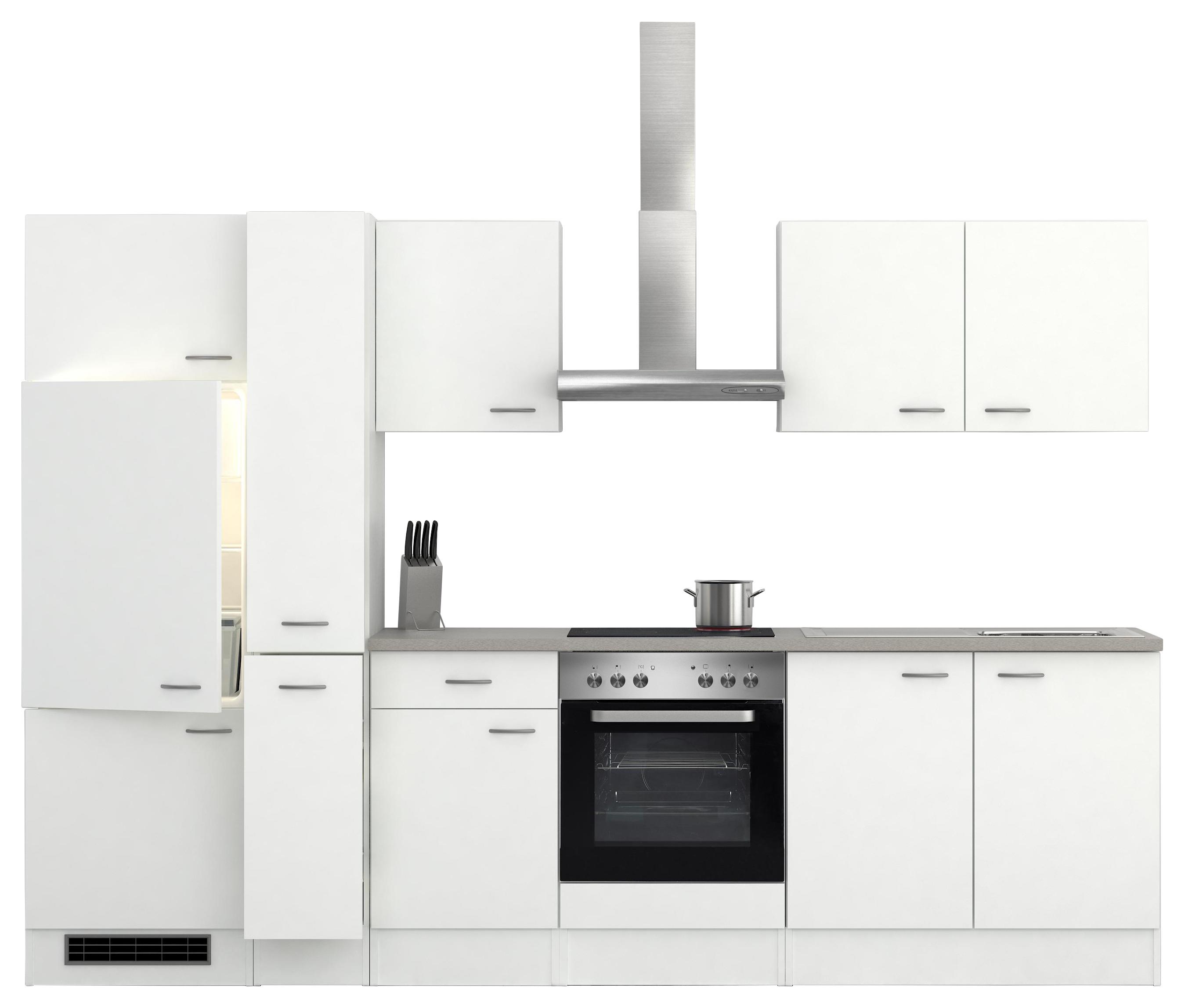 Kuhinjski Blok Wito 300-2501-041 - bijela/siva, Modern, drvni materijal (300cm) - MID.YOU