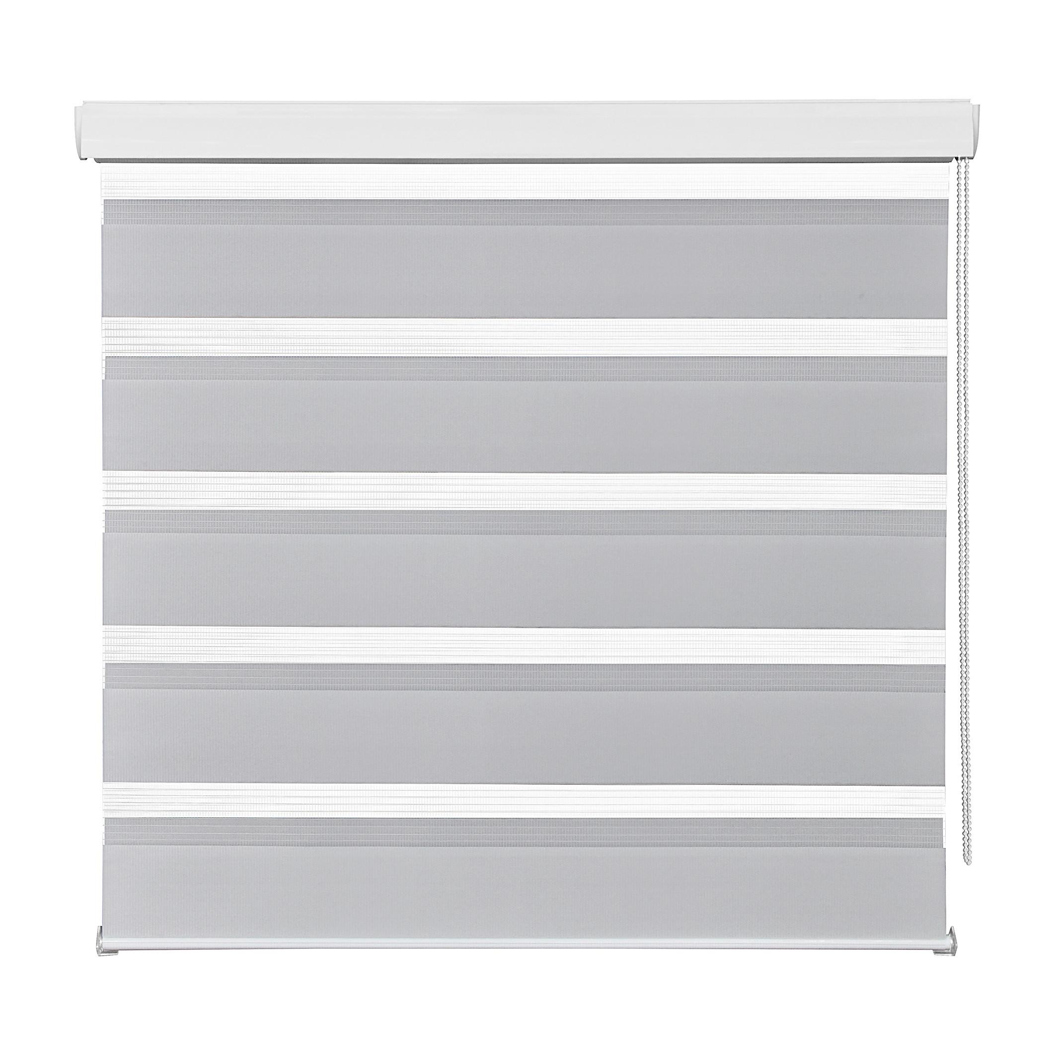 Doppelrollo Thomas in Grau ca. 90x210cm - Grau, Kunststoff/Textil (90/210cm) - Premium Living