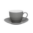 Kaffeetasse mit Untertasse Sandy Grau - Grau, KONVENTIONELL, Keramik (5/6,9cm) - Mömax modern living Kaffeetasse mit Untertasse Sandy Grau - Grau, KONVENTIONELL, Keramik (5/6,9cm) - Mömax modern living