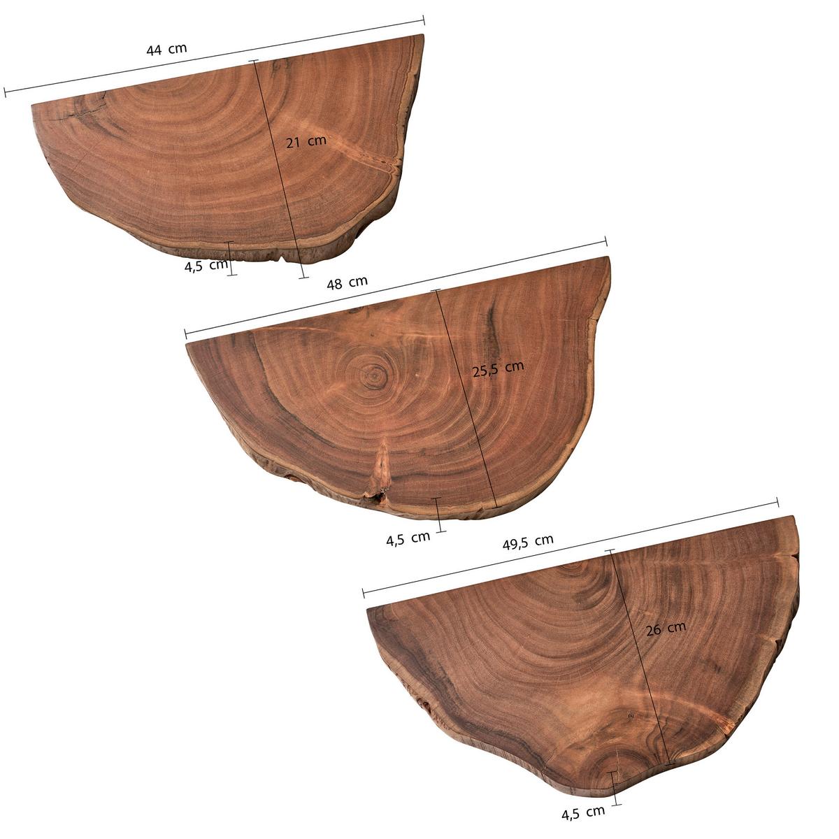 WANDREGAL WL6.776 - Akaziefarben, Natur, Holz (49,5/4/26cm) - MID.YOU