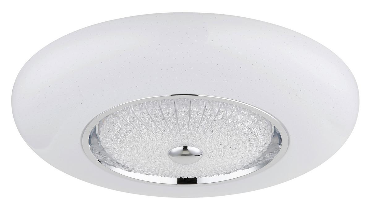 LED Mennyezeti Lámpa 48071-50 Graham - krómszínű/opál, Design, műanyag/fém (59/12cm) - Globo