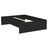 Posteljni Okvir Unit 140 - antracit, Konvencionalno, leseni material (140/200cm) - Based