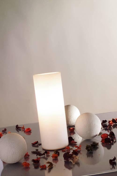 Tischleuchte Noora in Opal max. 42 Watt - Opal, Basics, Glas (21/8cm) - Paulmann