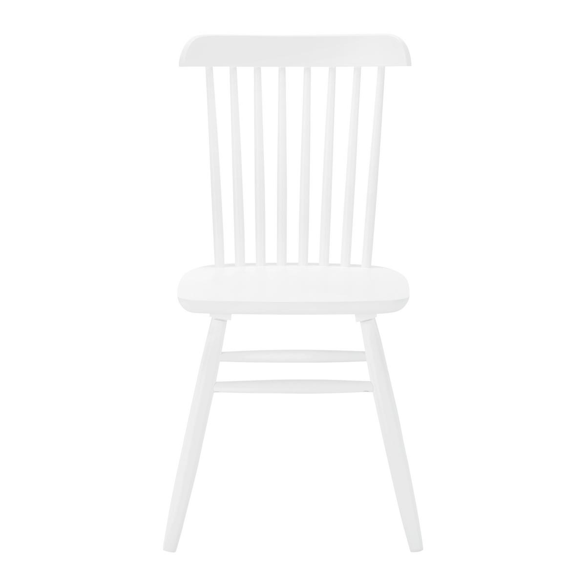 ZESTAW KRZESEŁ PEDRO - biały, Modern, drewno (48/89/52cm) - Bessagi Home