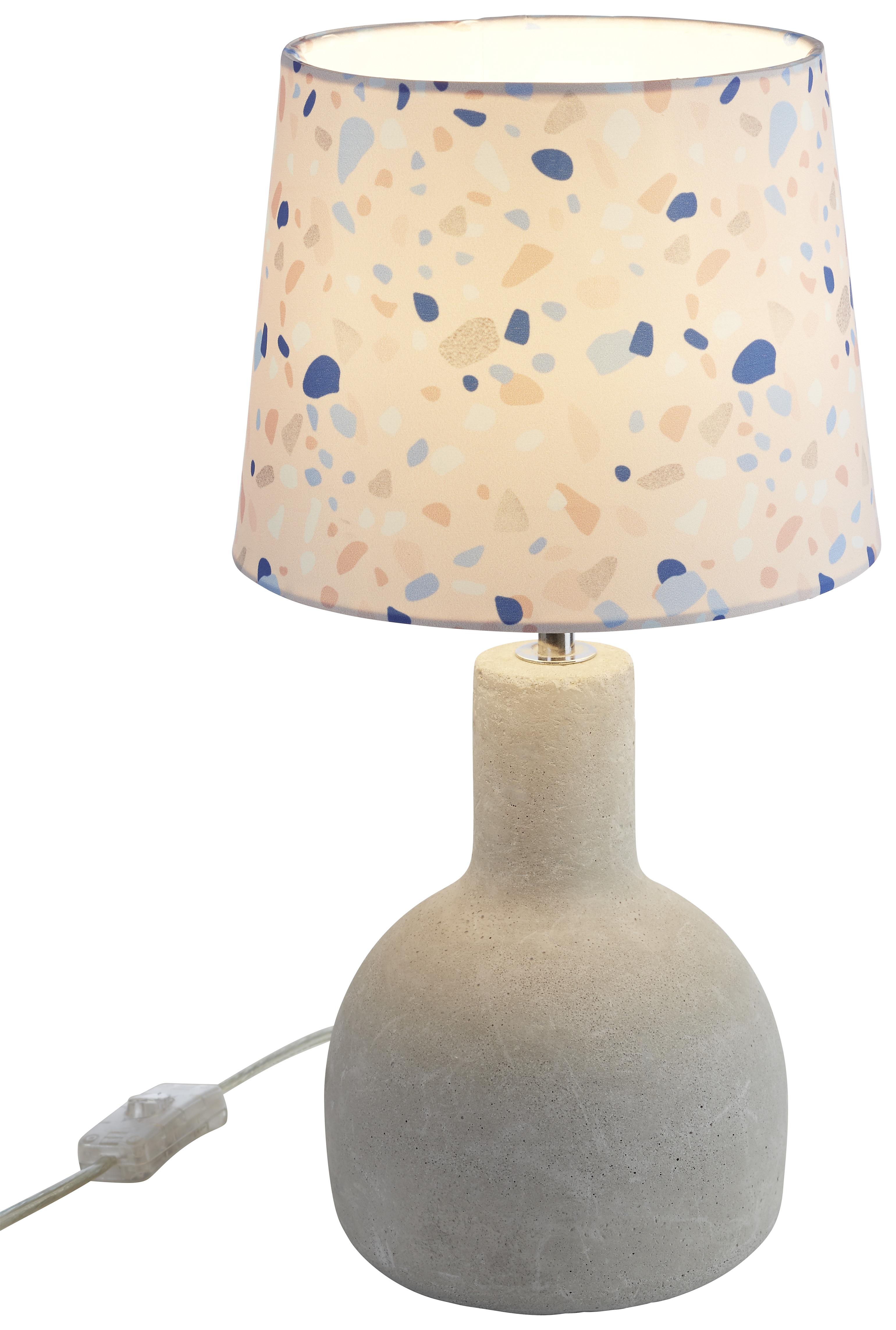 Leuchtenschirm Terrazzo in Pink Ø ca. 20cm - Pink, MODERN, Textil (20/15,6cm) - Modern Living