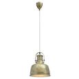 Hängeleuchte Kim, max. 1x60 Watt - Goldfarben/Grau, LIFESTYLE, Metall (22,5/120cm) - MÖMAX modern living