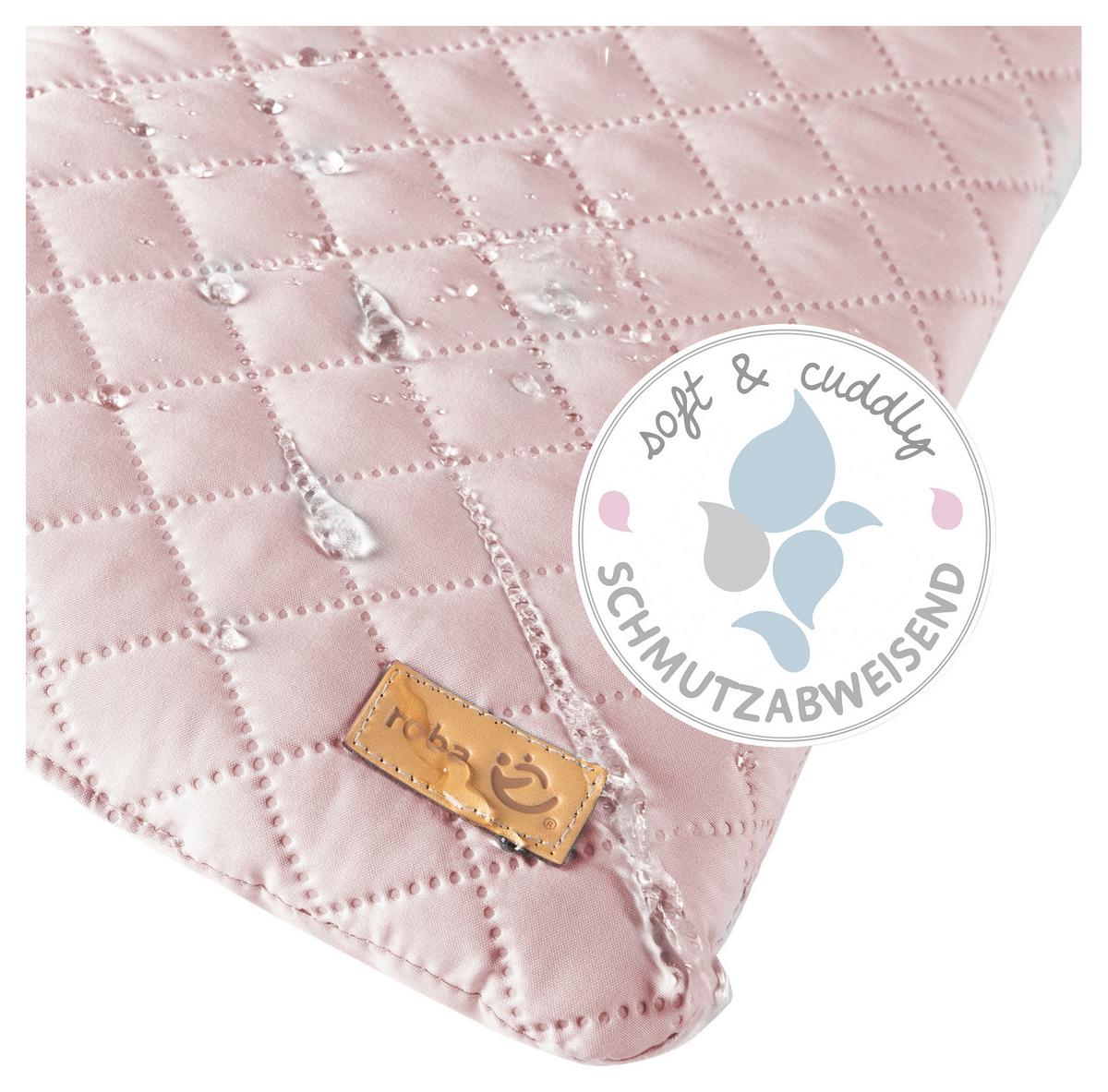 Wickelauflage Frosty Rosa ca. 85x75cm - Rosa, KONVENTIONELL, Textil (85/4/75cm) - Roba