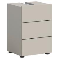 Waschbeckenunterschrank Vira ca. 38x56 cm Kaschmir - Kaschmir/Schwarz, MODERN, Holzwerkstoff/Kunststoff (38/56/34cm) - MID.YOU