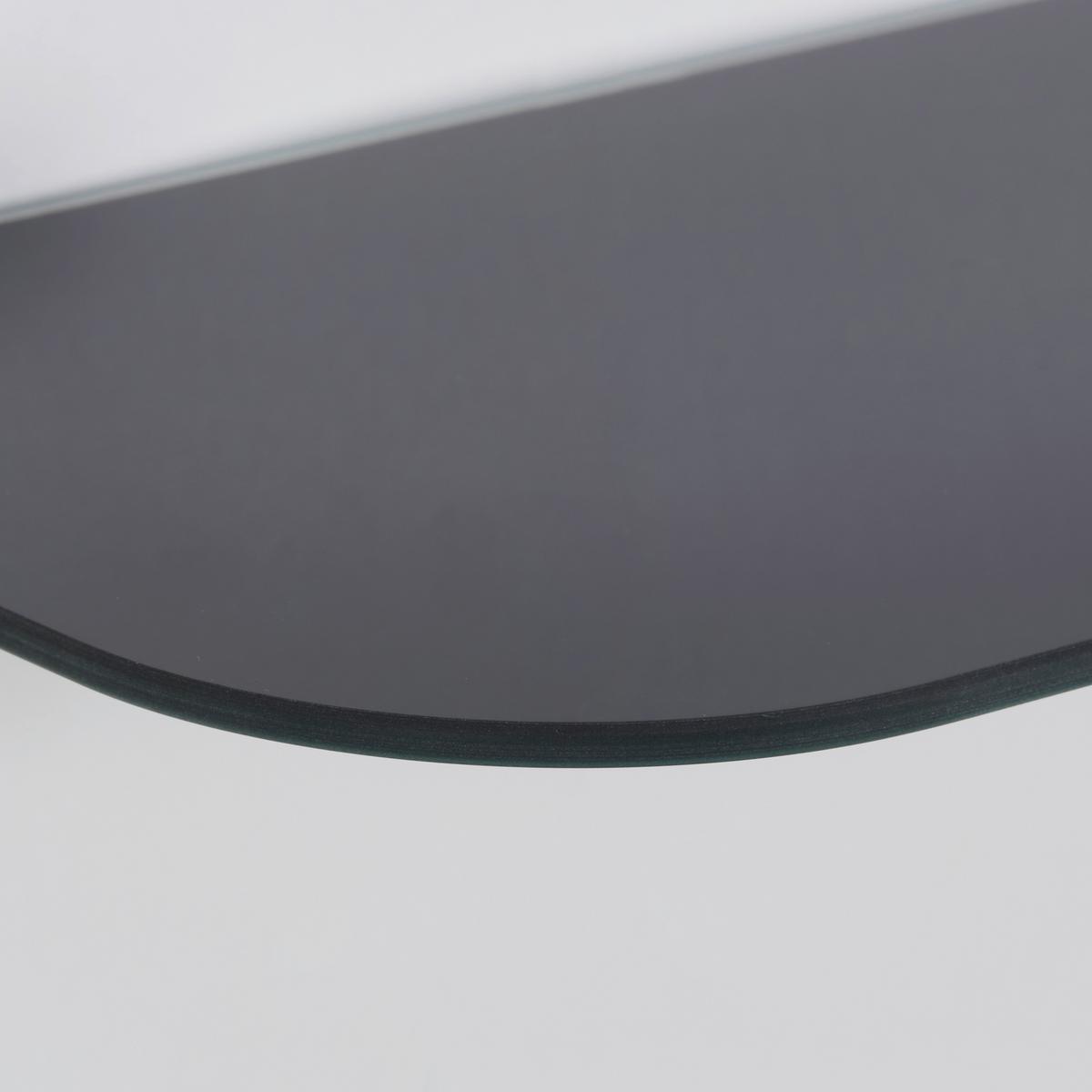 Stenska Polica Gerundet, Kaljeno Steklo, Črna, 60 Cm - črna, steklo (60/0,4/15cm) - Mömax