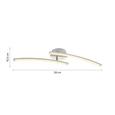 Led Mennyezeti Lámpa Holla - Nikkel/Áttetsző, romantikus/Landhaus, Műanyag/Fém (59/10/10cm) - Modern Living Led Mennyezeti Lámpa Holla - Nikkel/Áttetsző, romantikus/Landhaus, Műanyag/Fém (59/10/10cm) - Modern Living