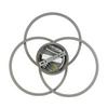 LED-TAKLAMPA ROLAND - silver/nickelfärgad, Modern, metall/plast (47/38,5/8cm) - Mömax
