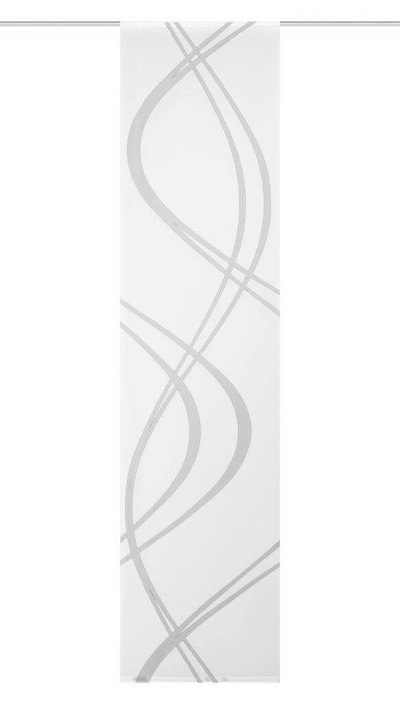 ZASŁONA PANELOWA TIBERIO - szary, Design, tkanina (60/245cm)