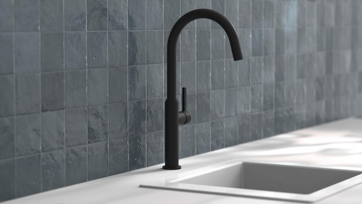 Küchenarmatur Sistant Glasglow in Schwarz - Schwarz, Basics, Metall (41cm) - Sistant