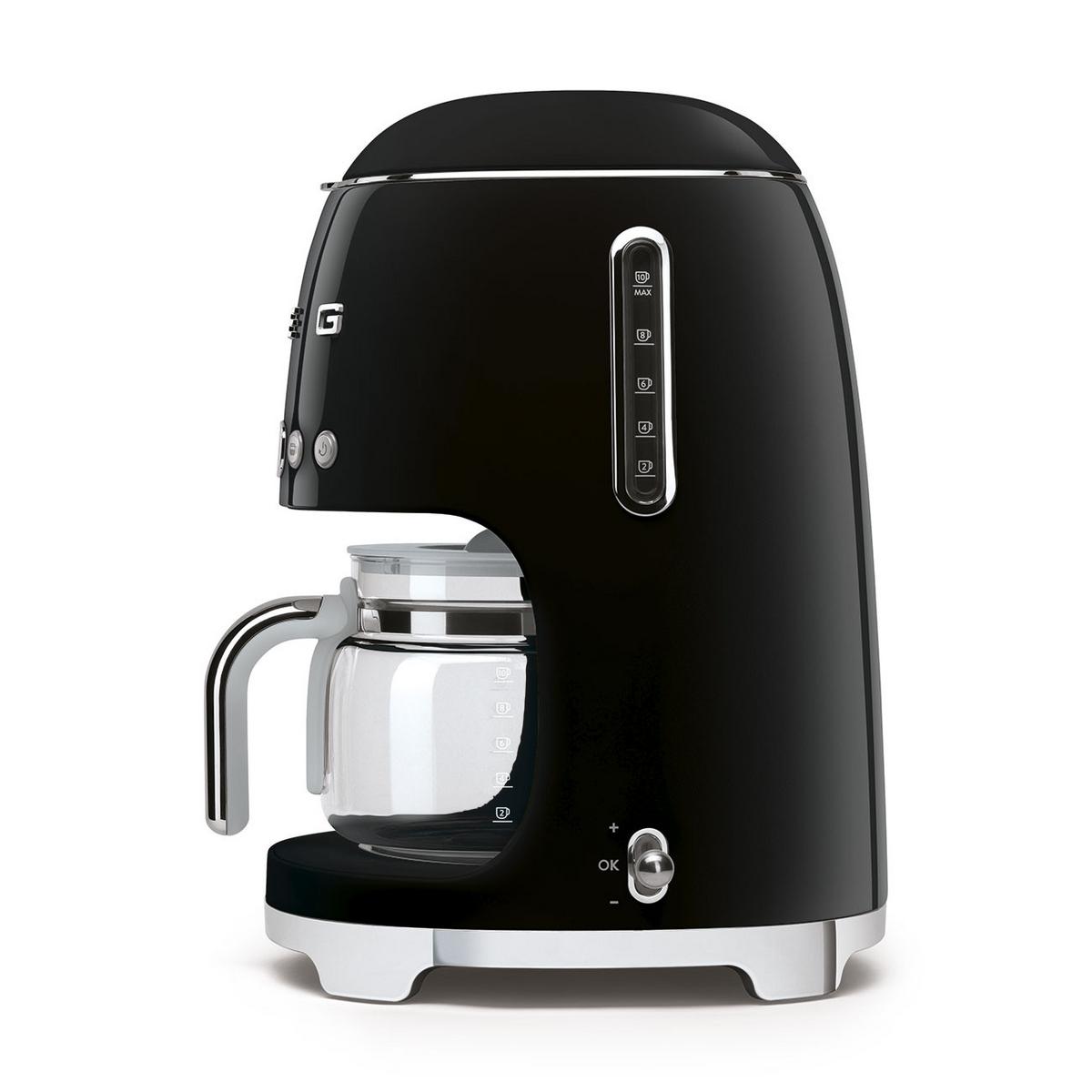 EKSPRES PRZELEWOWY DCF02BLEU - czarny, Basics, metal/szkło (24,5/36,1/25,6cm) - SMEG