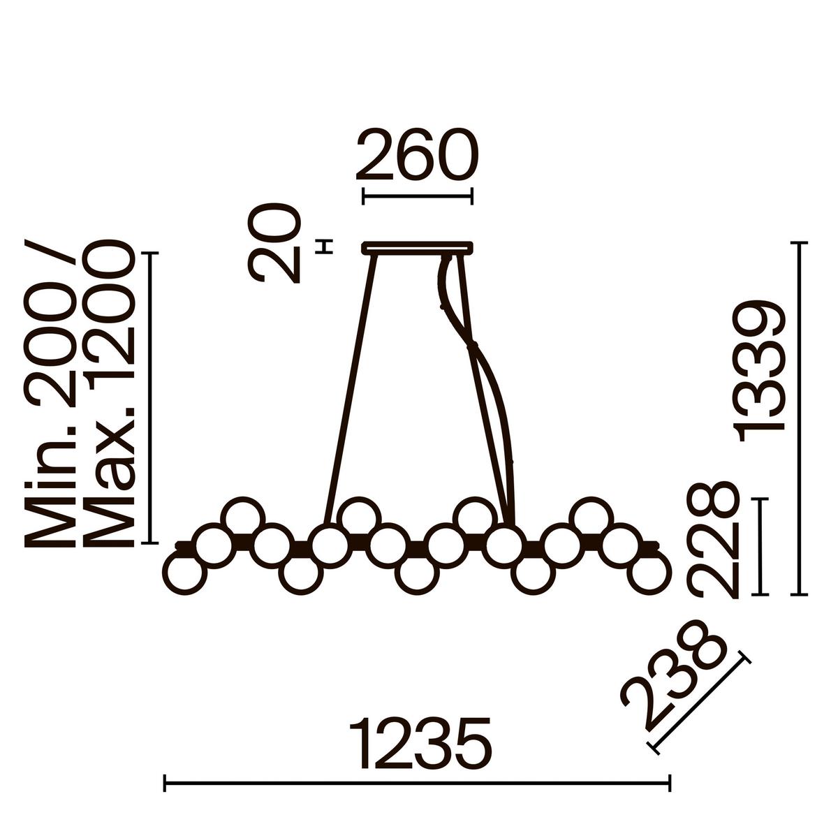 Pendelleuchte Dallas Chromfarben max. 28 Watt - Chromfarben, Trend, Glas/Metall (23,8/22,8/123,5cm) - MAYTONI