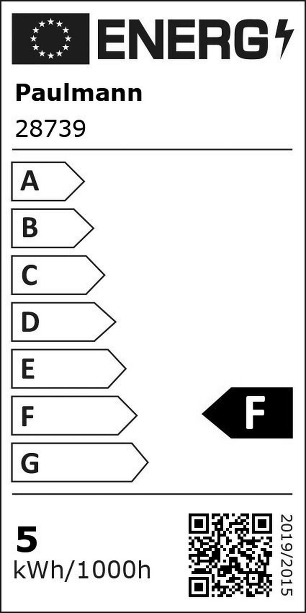 LED-Leuchtmittel 28739 max. 5 Watt - Klar, Basics, Glas (9,7cm) - Paulmann