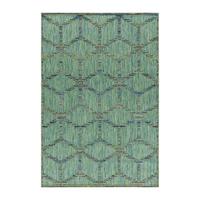 Flachwebeteppich Bahama Grün ca. 80x250cm - Grün, Design, Textil (80/250cm) - Novel